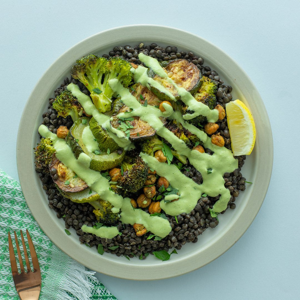 Lentil Bowl with Dill Crema
