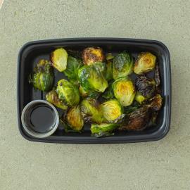 Charred Brussel Sprouts with Balsamic Glaze