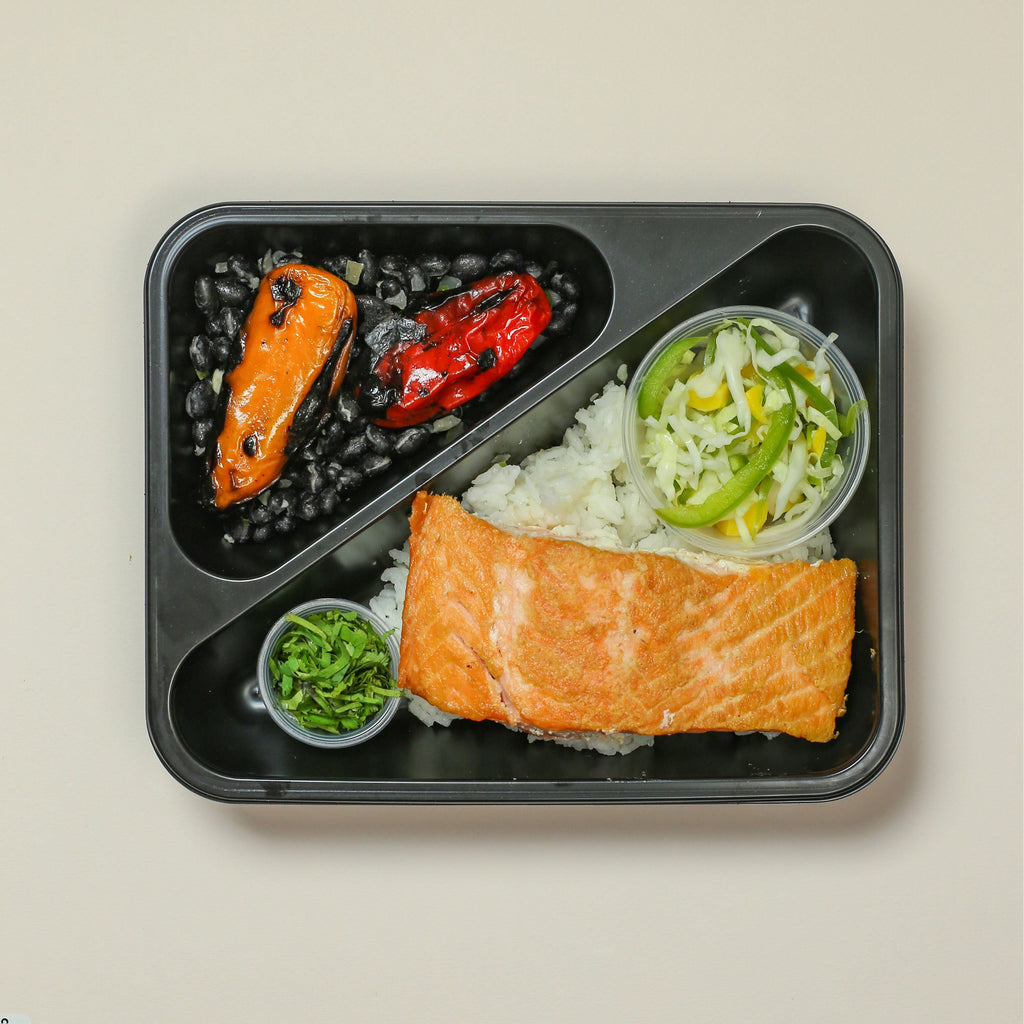 Salmon with Mango Slaw