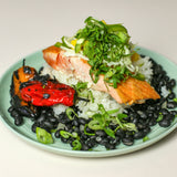 Salmon with Mango Slaw