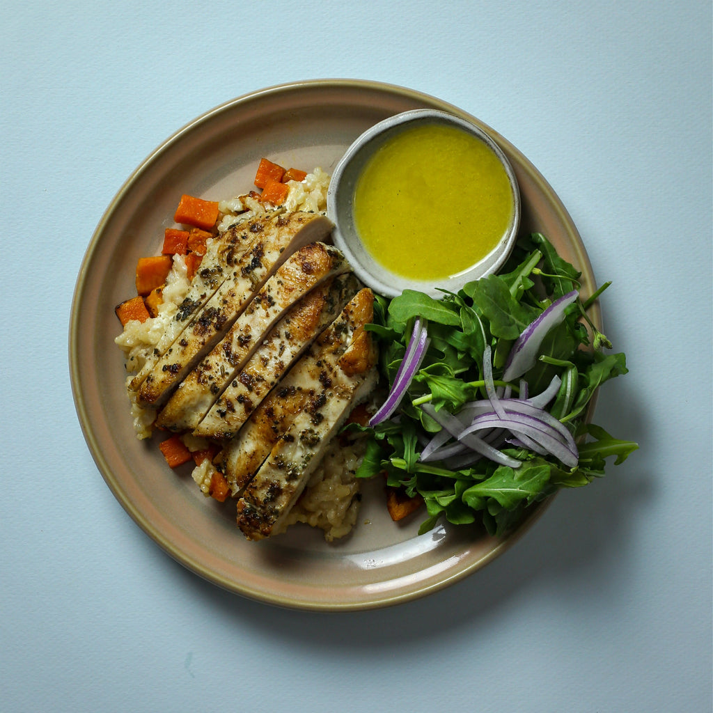 Sage Chicken and Butternut Squash Risotto