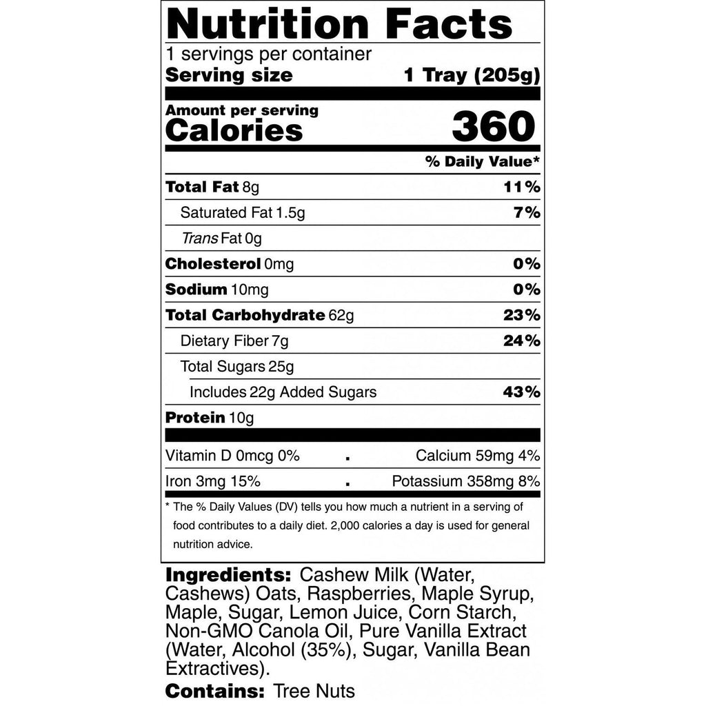 Raspberry Cashew Overnight Oats